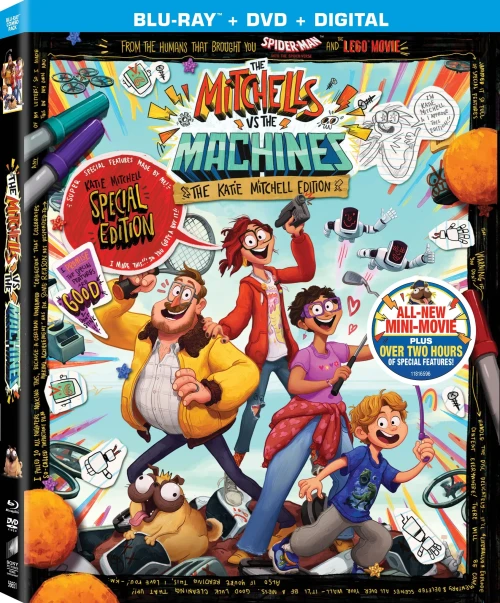 The.Mitchells.Vs .The .Machines Blu ray.Cover